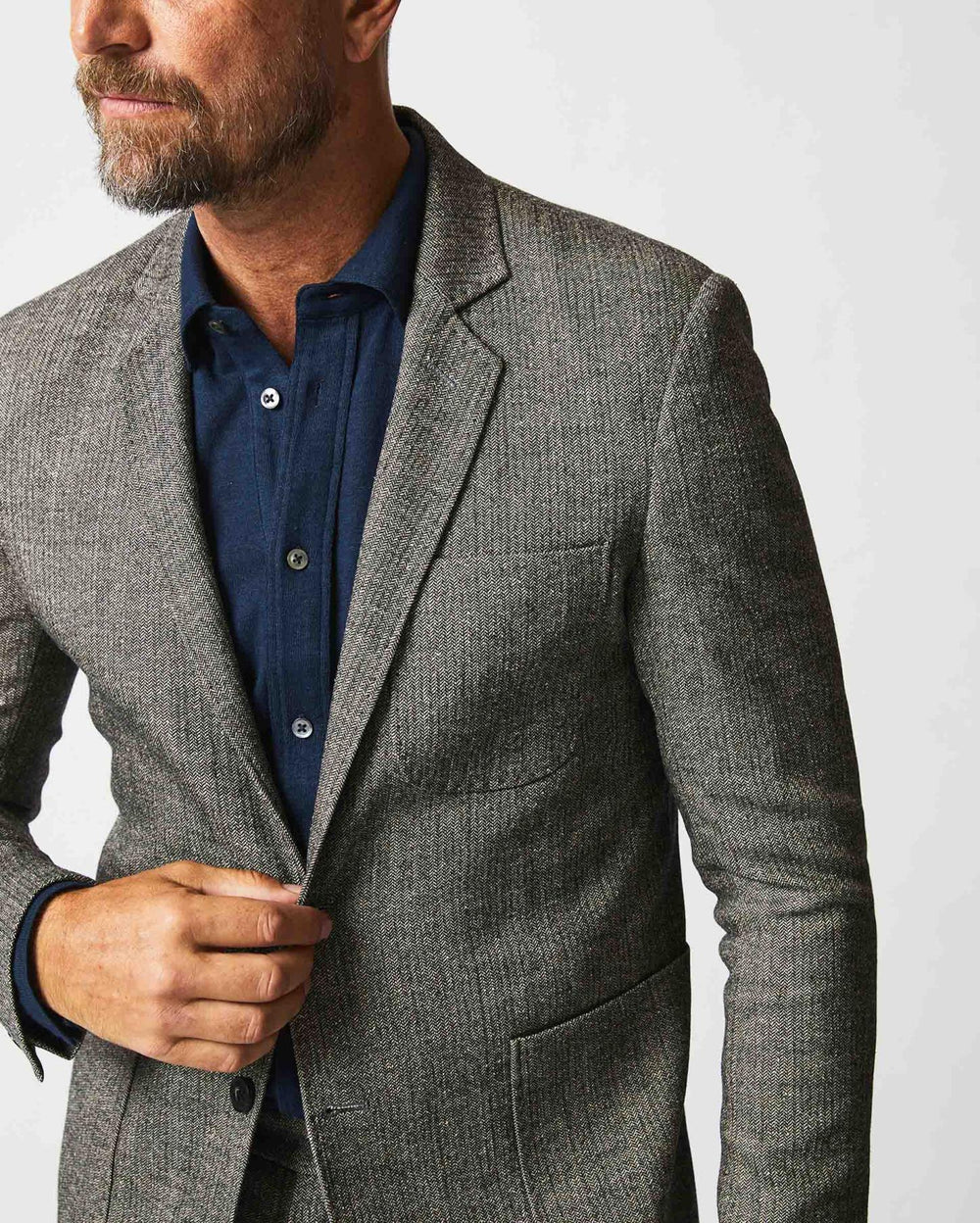 Men Archie Jacket Black/white | Billy Reid Suiting