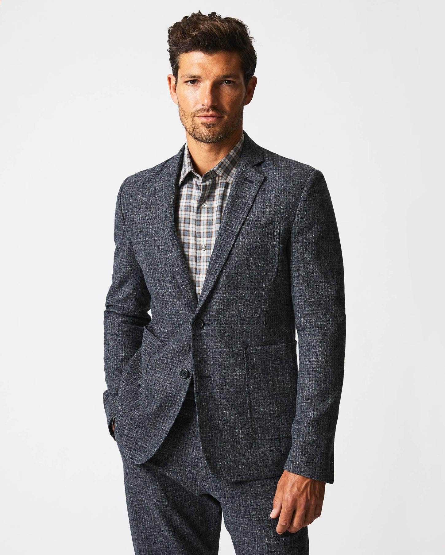 Men Archie Jacket Charcoal | Billy Reid Suiting