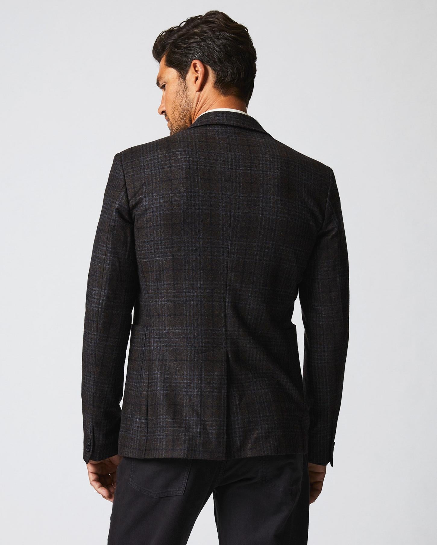Men Archie Jacket Dark Brown | Billy Reid Suiting