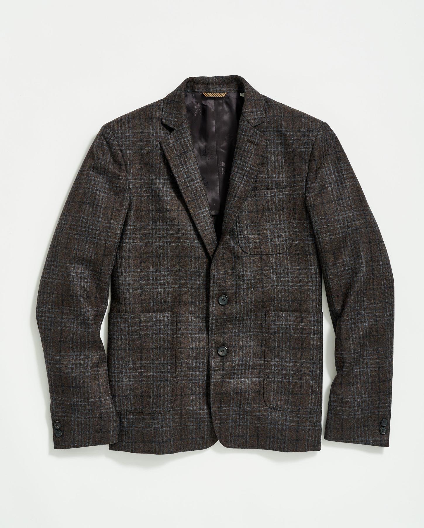 Men Archie Jacket Dark Brown | Billy Reid Suiting