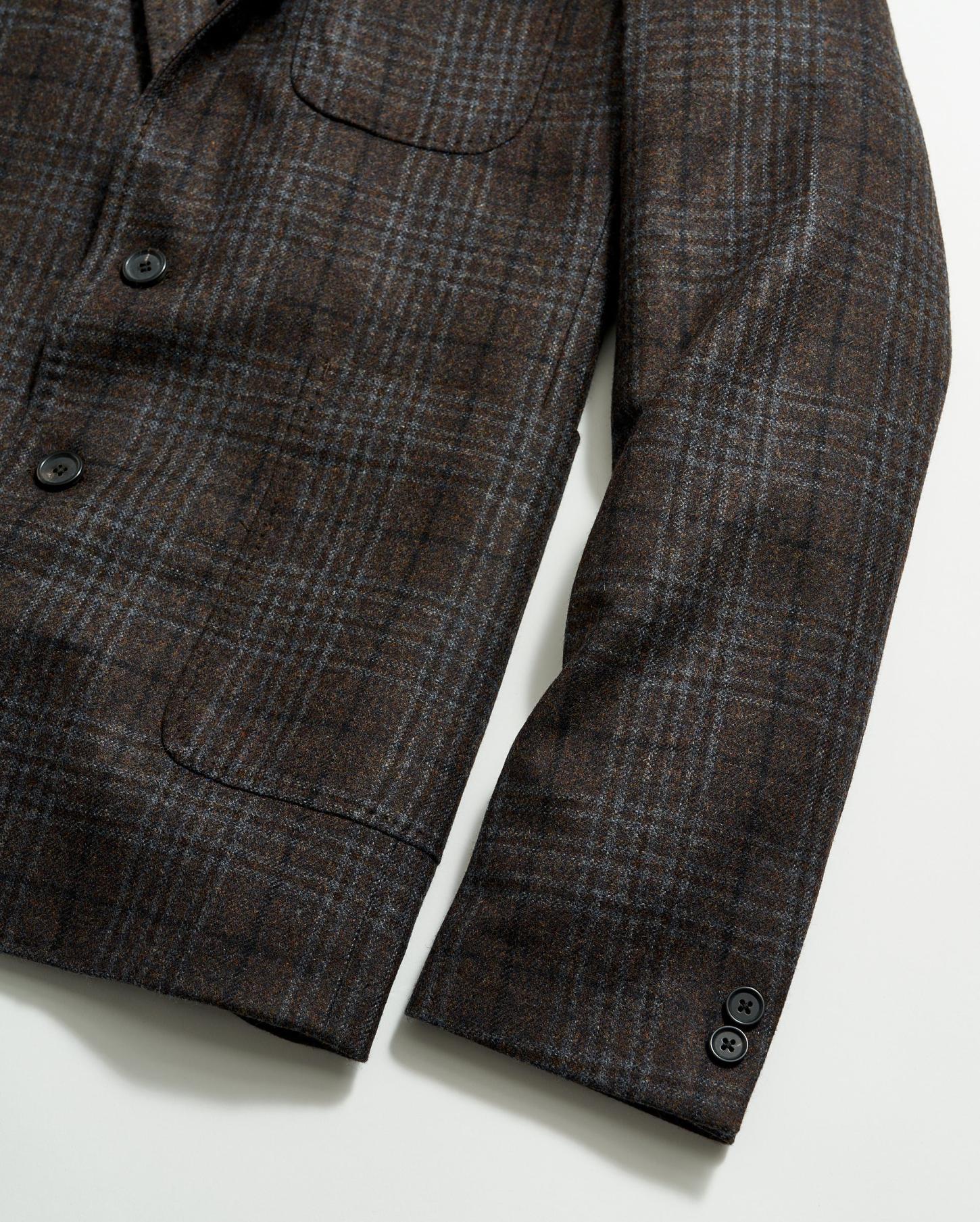 Men Archie Jacket Dark Brown | Billy Reid Suiting