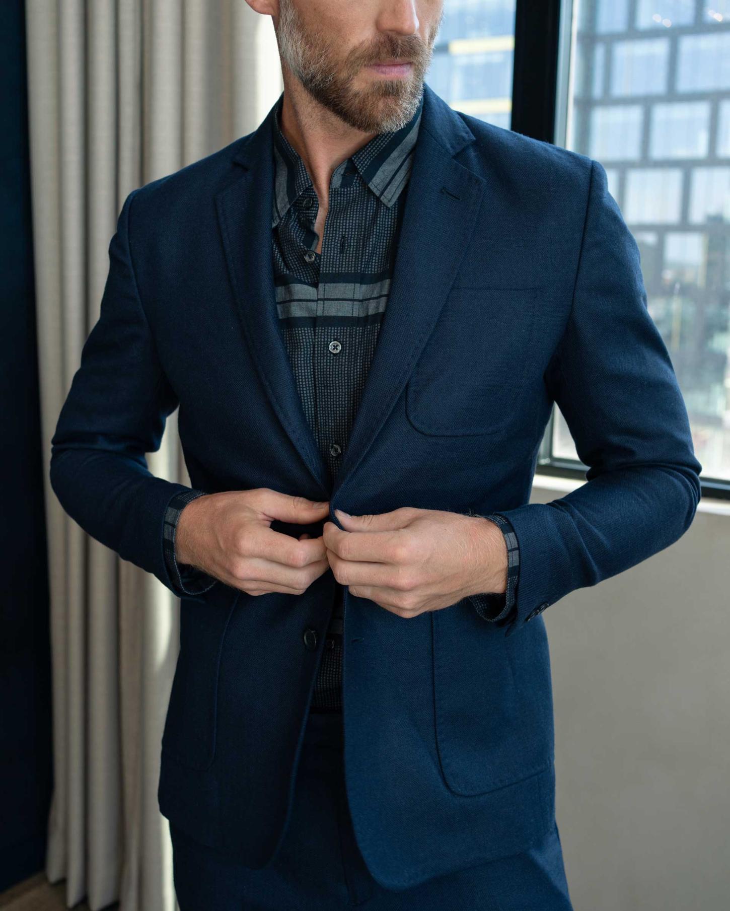 Men Archie Jacket Dark Navy | Billy Reid Suiting