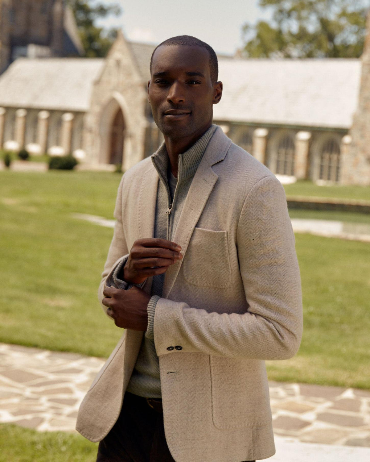 Men Archie Jacket Tan | Billy Reid Suiting