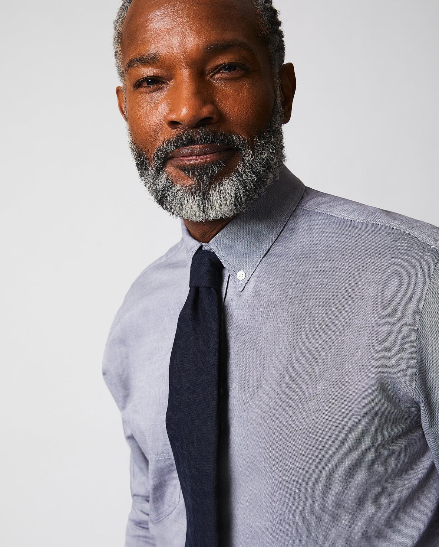 Men Arnie Oxford Shirt Light Grey | Billy Reid Shirting