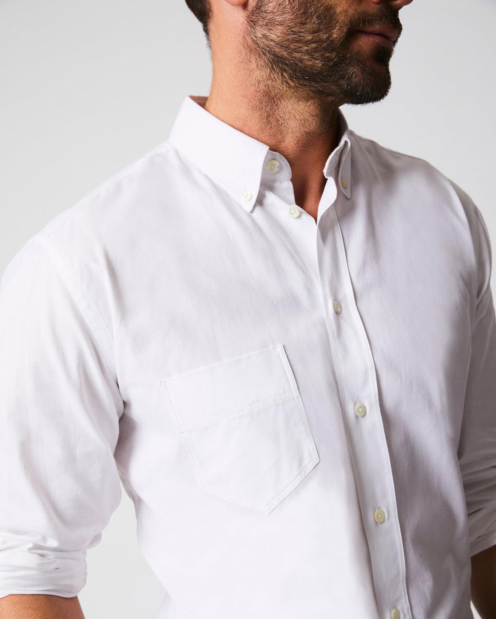Men Arnie Oxford Shirt Light Grey | Billy Reid Shirting
