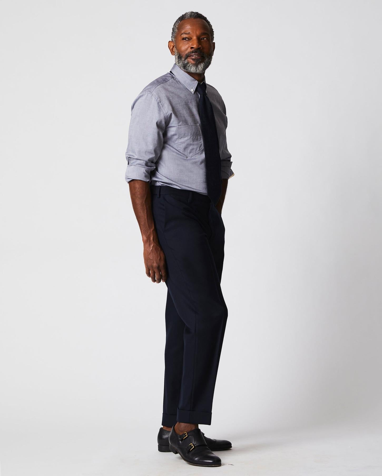 Men Arnie Oxford Shirt Light Grey | Billy Reid Shirting