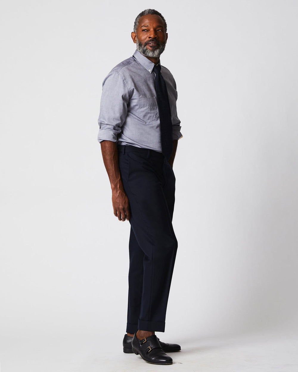 Men Arnie Oxford Shirt Light Grey | Billy Reid Shirting