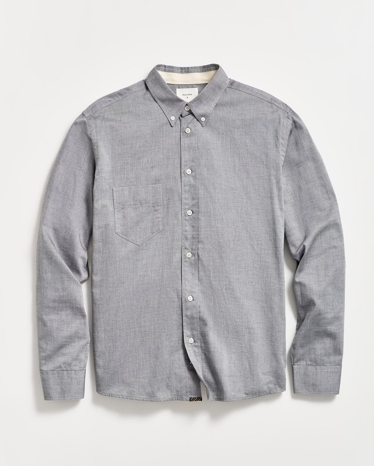 Men Arnie Oxford Shirt Light Grey | Billy Reid Shirting
