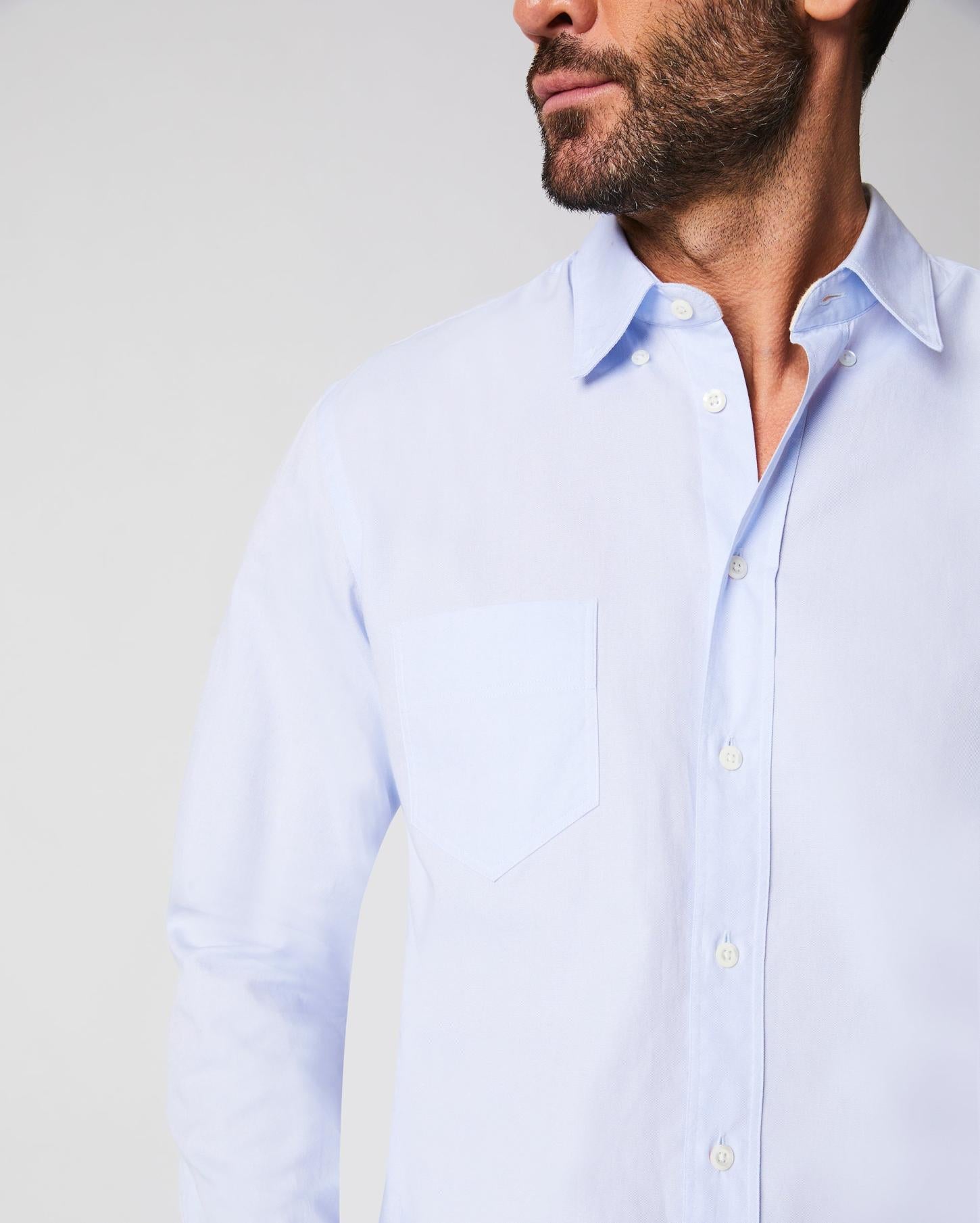 Men Arnie Oxford Shirt Light Grey | Billy Reid Shirting