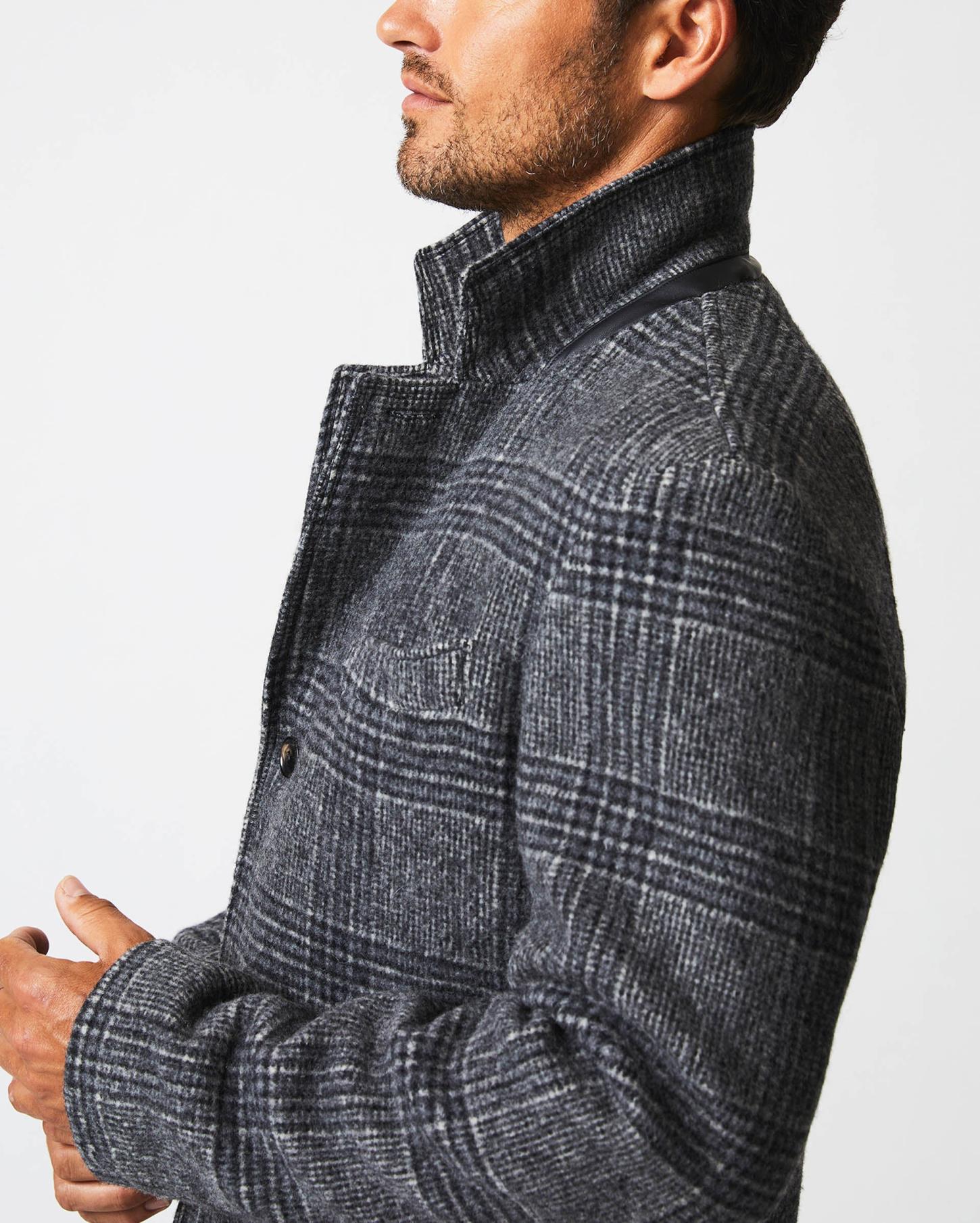 Men Astor Coat Charcoal | Billy Reid Jackets &amp; Outerwear