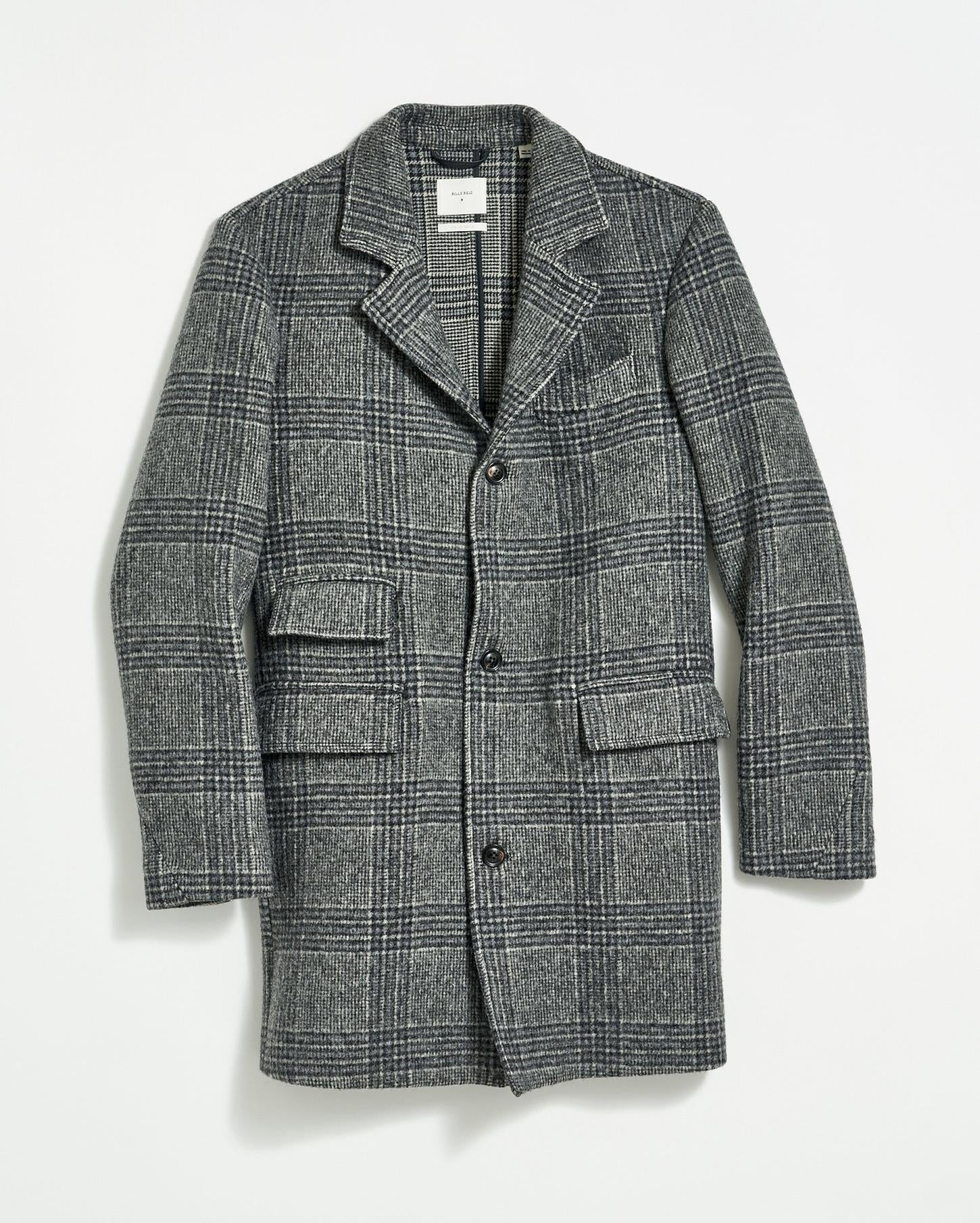 Men Astor Coat Charcoal | Billy Reid Jackets &amp; Outerwear