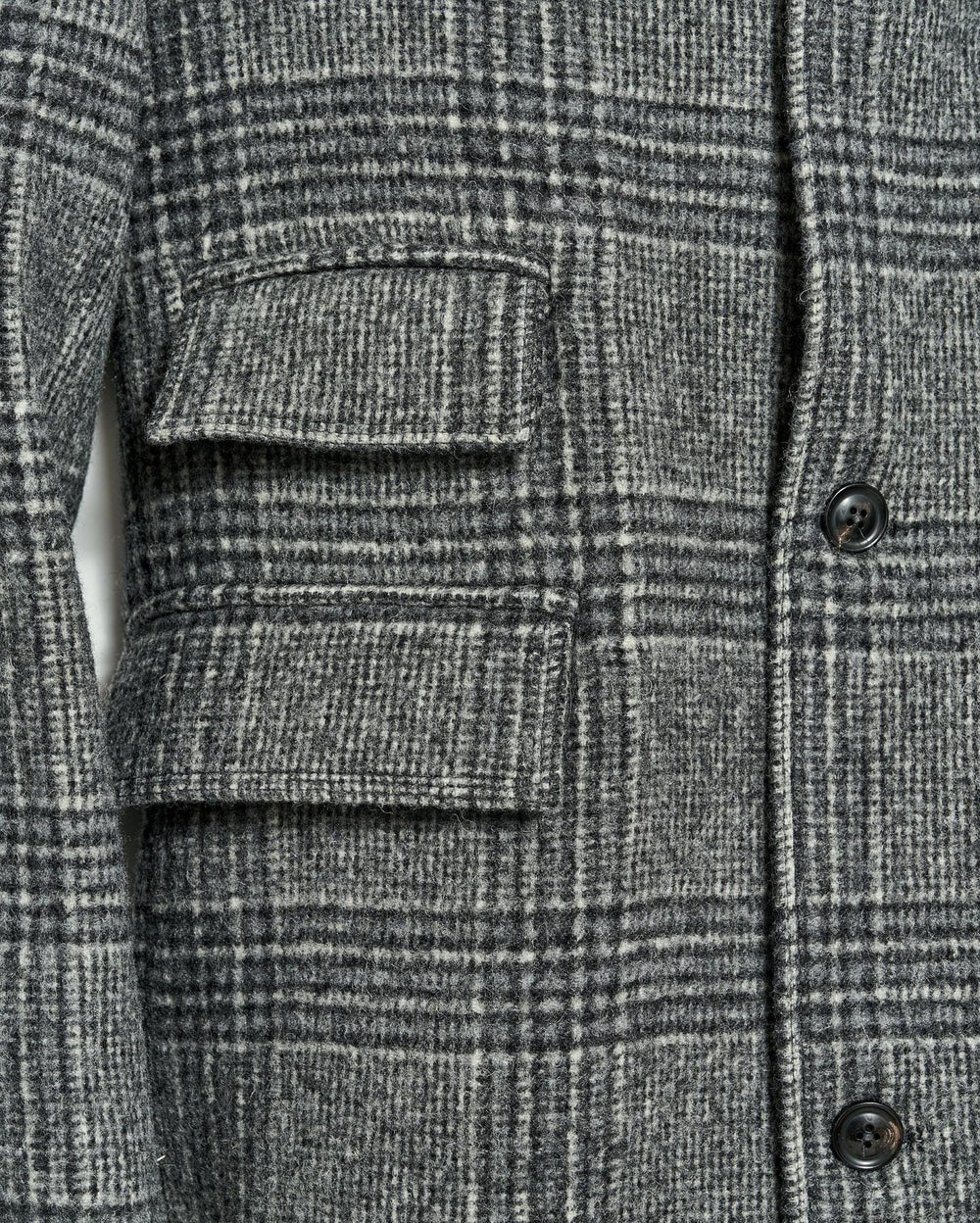 Men Astor Coat Charcoal | Billy Reid Jackets &amp; Outerwear