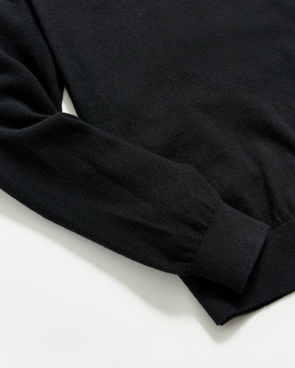 Men Baseball Sweater Crew Black | Billy Reid Sweaters &amp; Sweatshirts