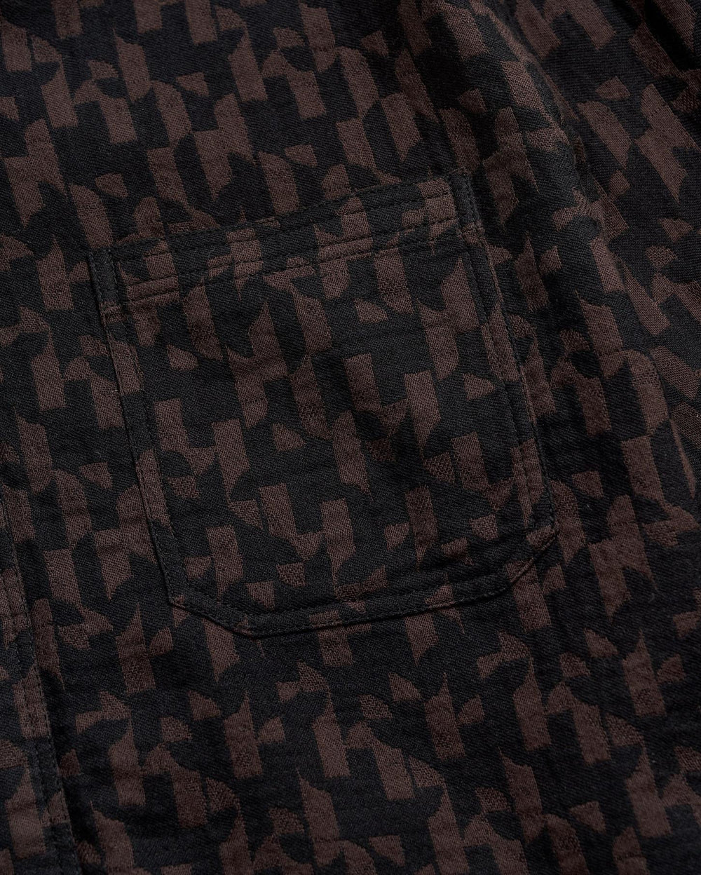 Men Baselines Jacquard Tuscumbia Shirt Black/brown | Billy Reid Shirting