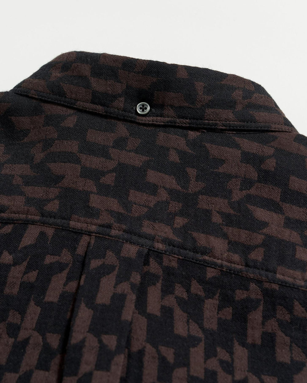 Men Baselines Jacquard Tuscumbia Shirt Black/brown | Billy Reid Shirting