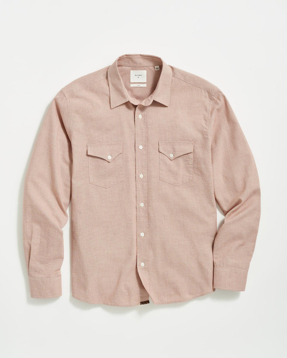 Men Basket Check Western Shirt Natural/red | Billy Reid Shirting
