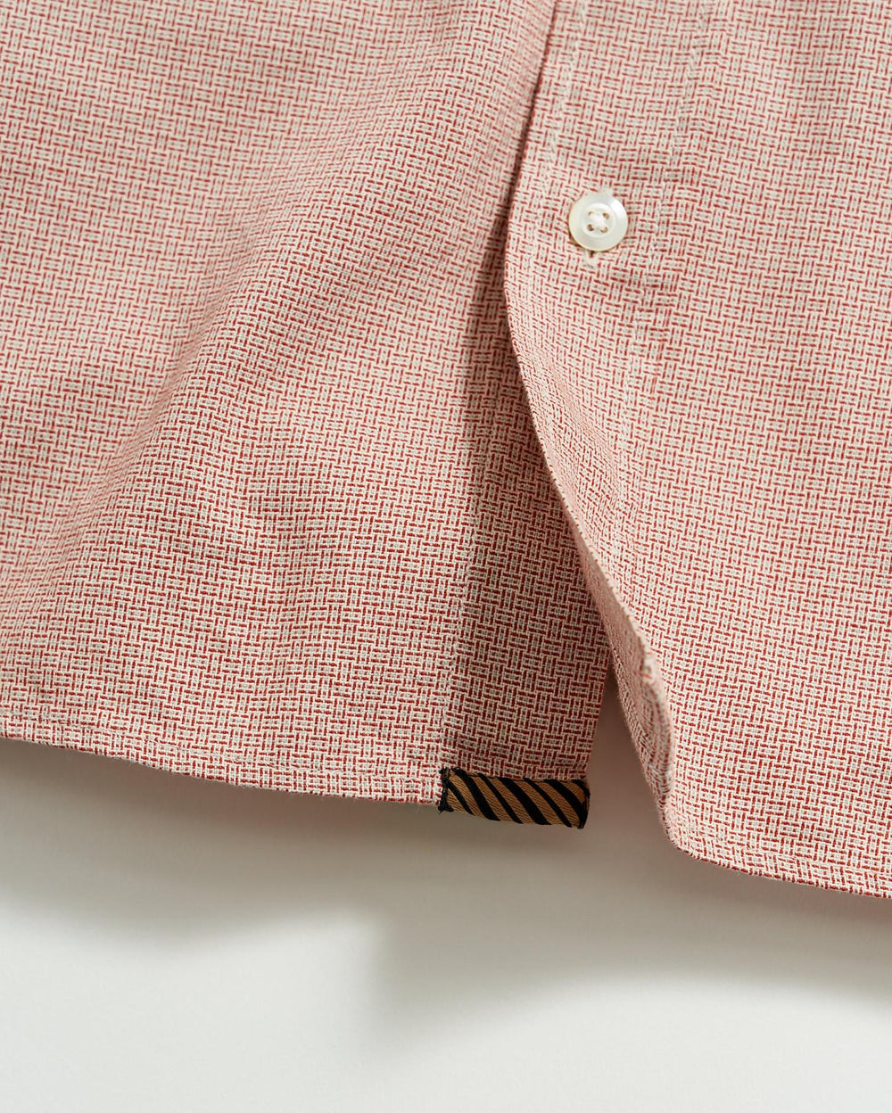 Men Basket Check Western Shirt Natural/red | Billy Reid Shirting