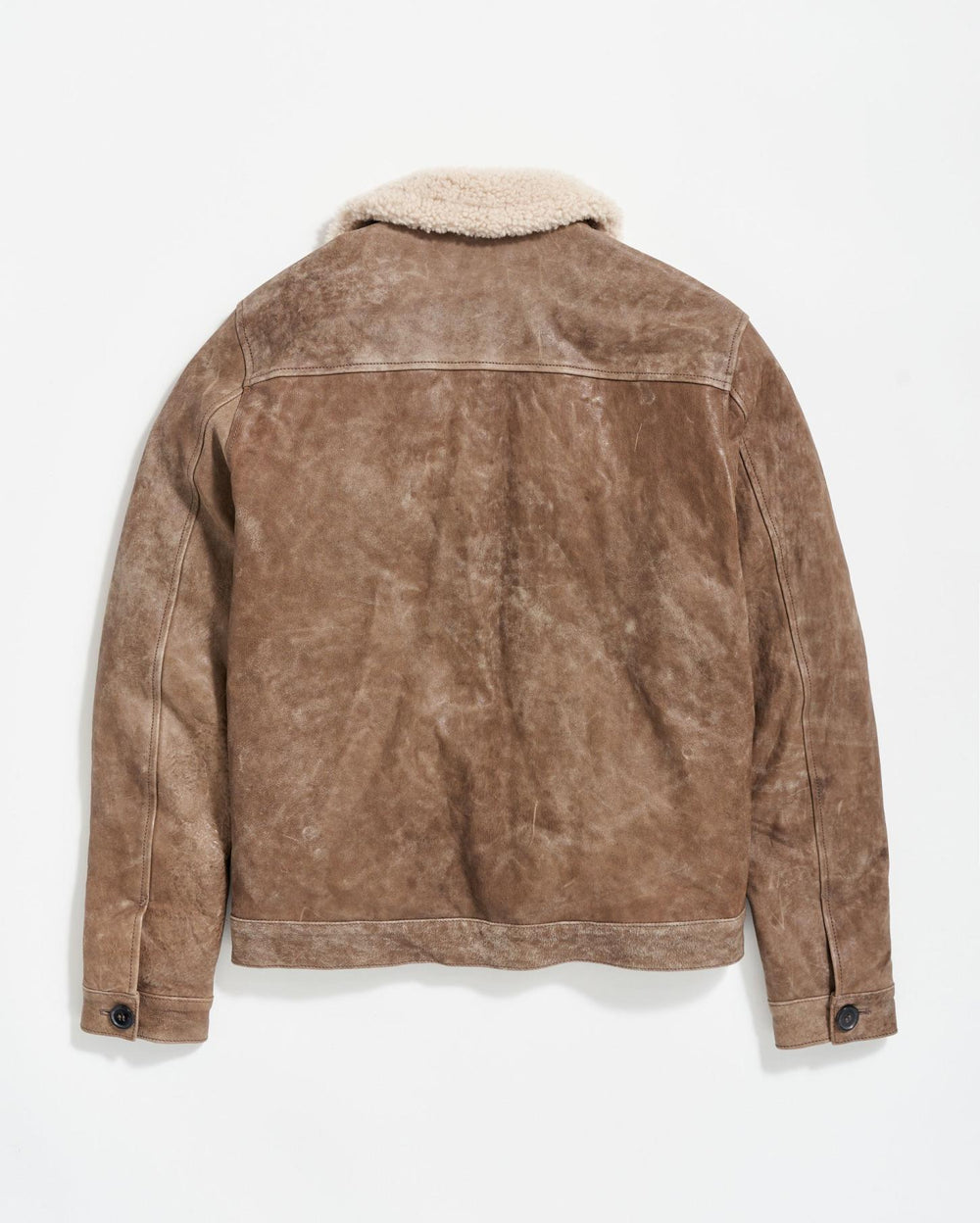 Men Bishop Leather Jacket Taupe | Billy Reid Jackets &amp; Outerwear