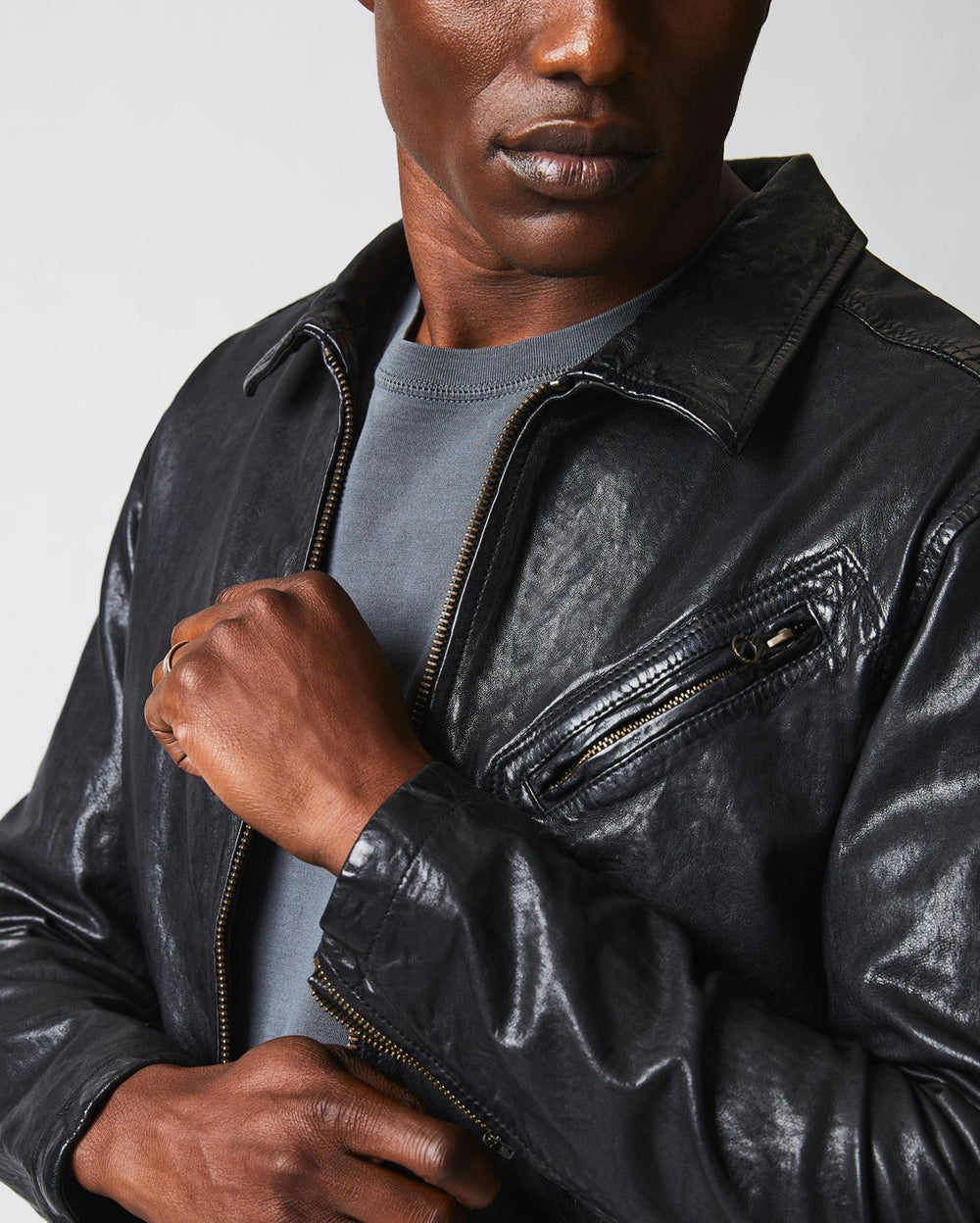 Men Blake Jacket Black | Billy Reid Jackets &amp; Outerwear