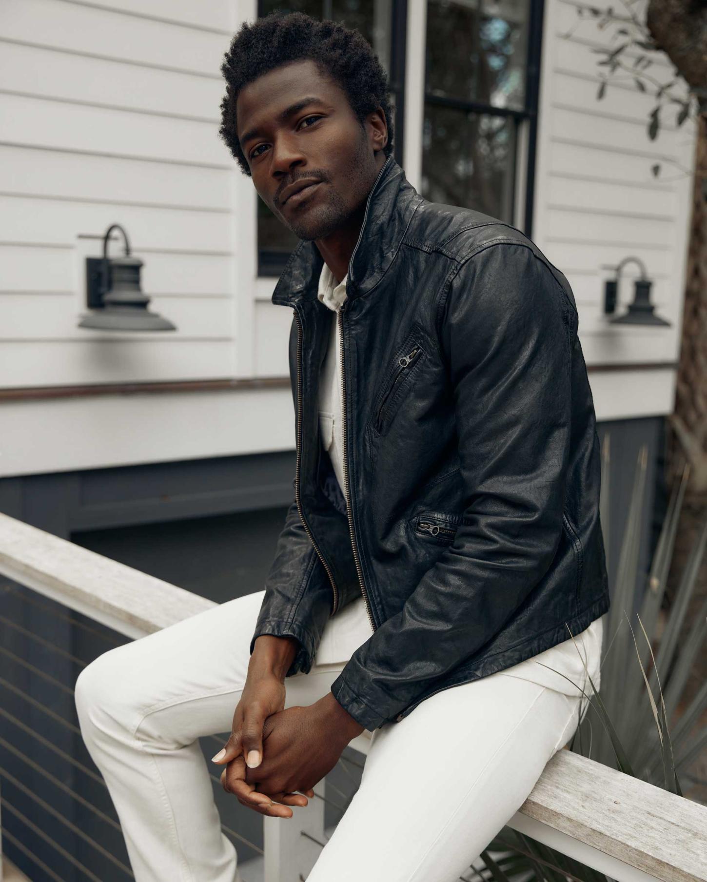 Men Blake Jacket Black | Billy Reid Jackets &amp; Outerwear