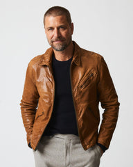 Men Blake Jacket Saddle | Billy Reid Jackets &amp; Outerwear