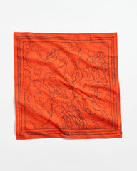 Men Bloom Bandana Ketchup | Billy Reid Accessories