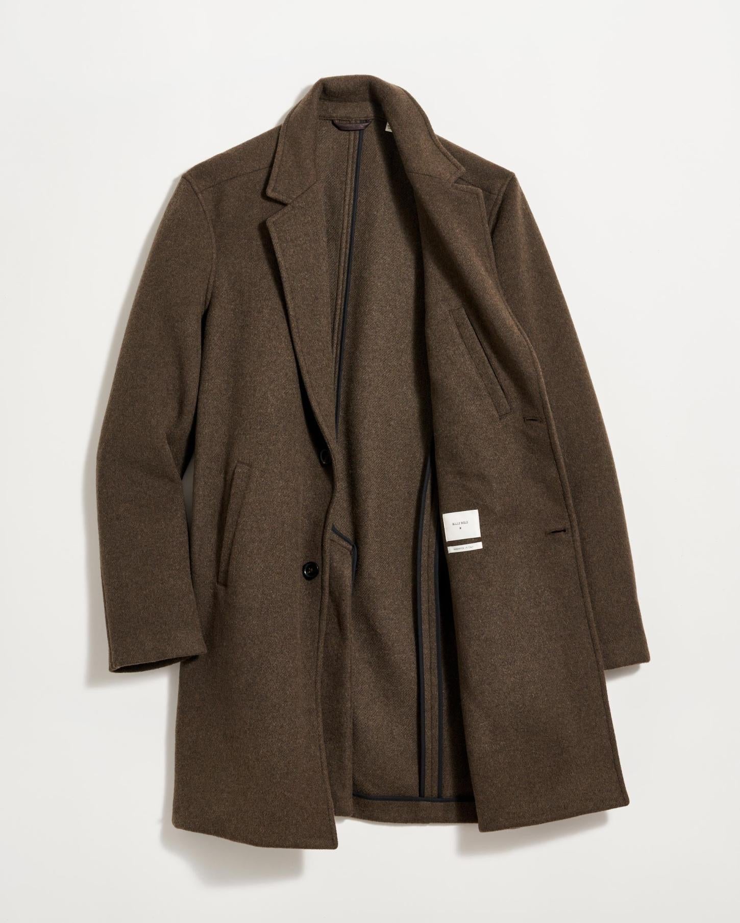 Men Boiled Wool Jordan Coat Olive | Billy Reid Jackets &amp; Outerwear