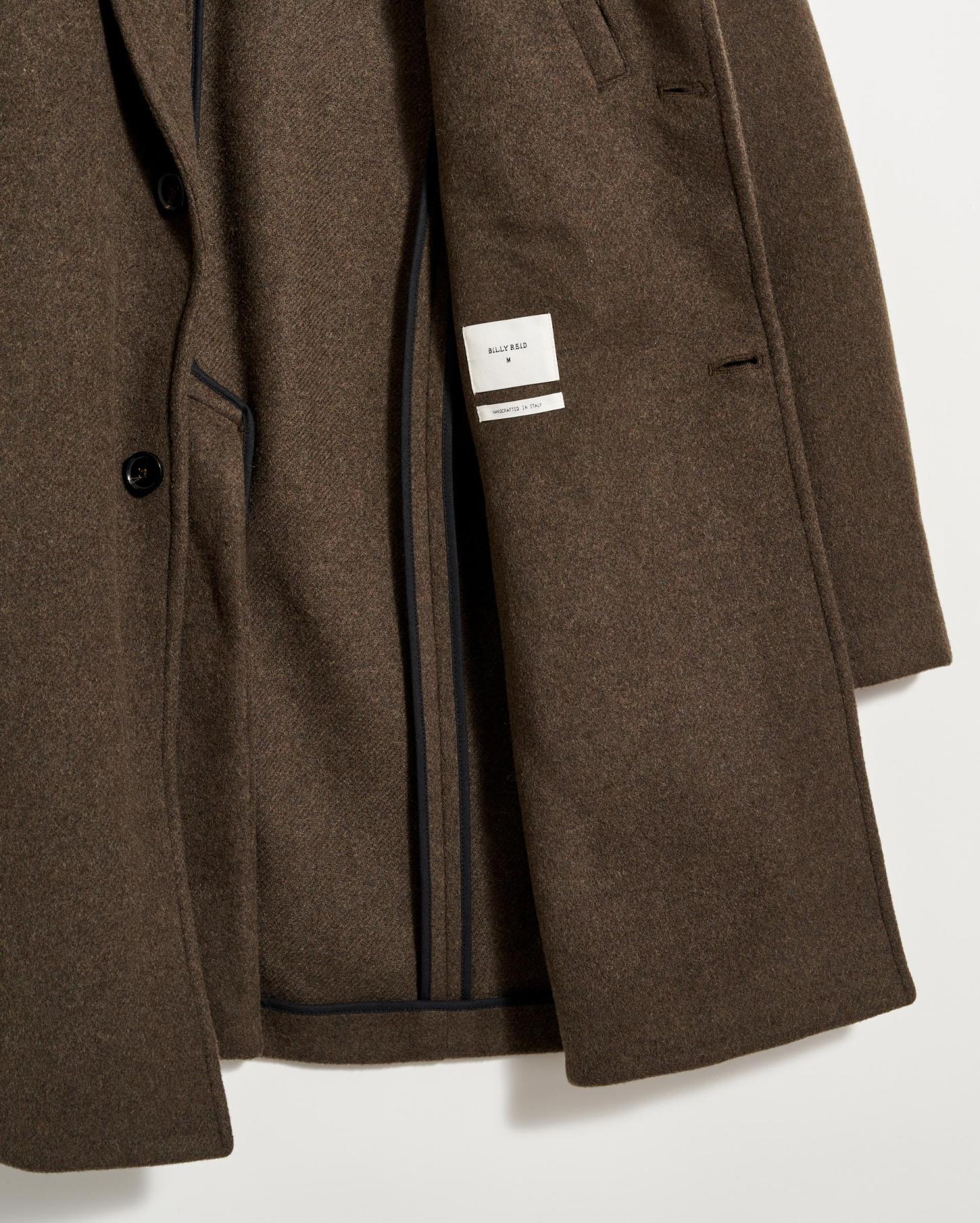 Men Boiled Wool Jordan Coat Olive | Billy Reid Jackets &amp; Outerwear