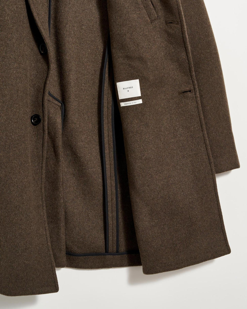 Men Boiled Wool Jordan Coat Olive | Billy Reid Jackets &amp; Outerwear