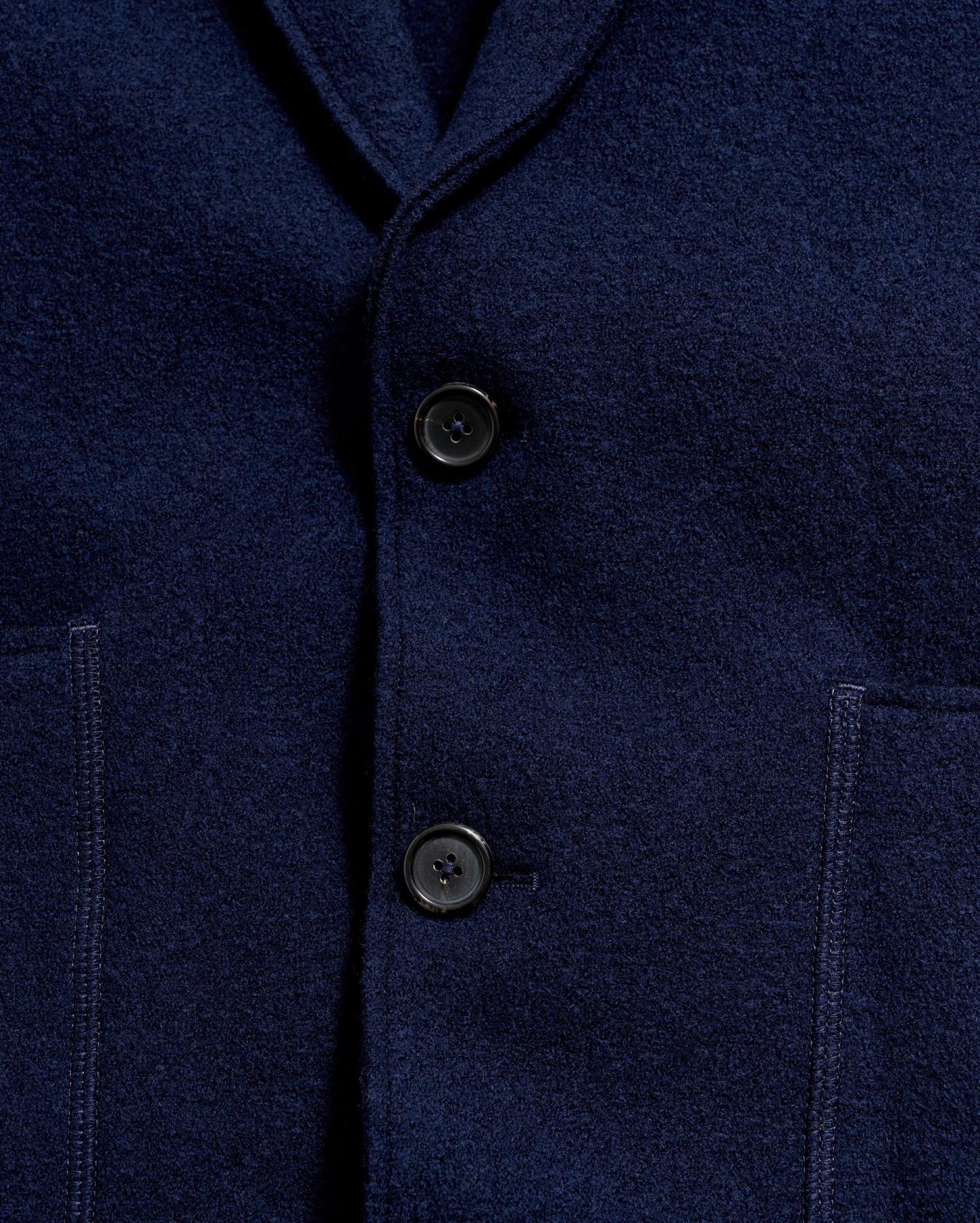 Men Boiled Wool Sport Coat Navy | Billy Reid Suiting