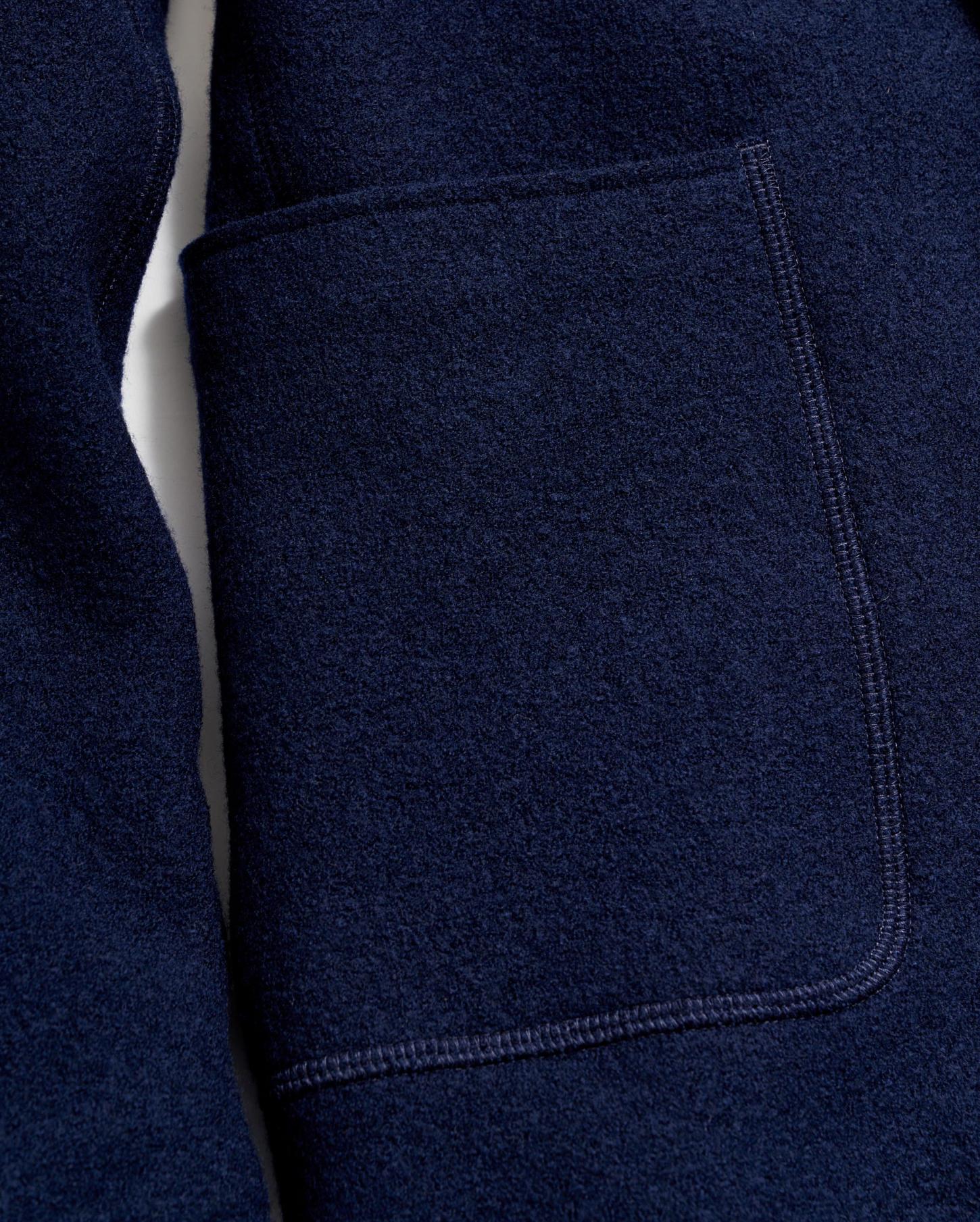 Men Boiled Wool Sport Coat Navy | Billy Reid Suiting