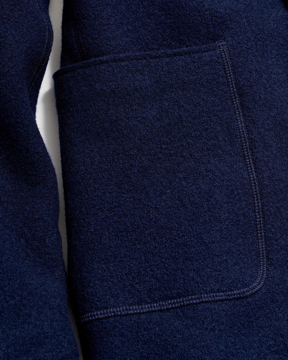 Men Boiled Wool Sport Coat Navy | Billy Reid Suiting