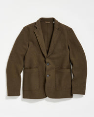 Men Boiled Wool Sport Coat Olive | Billy Reid Suiting
