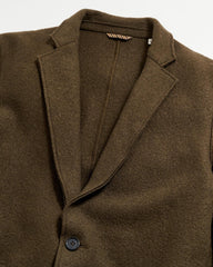 Men Boiled Wool Sport Coat Olive | Billy Reid Suiting
