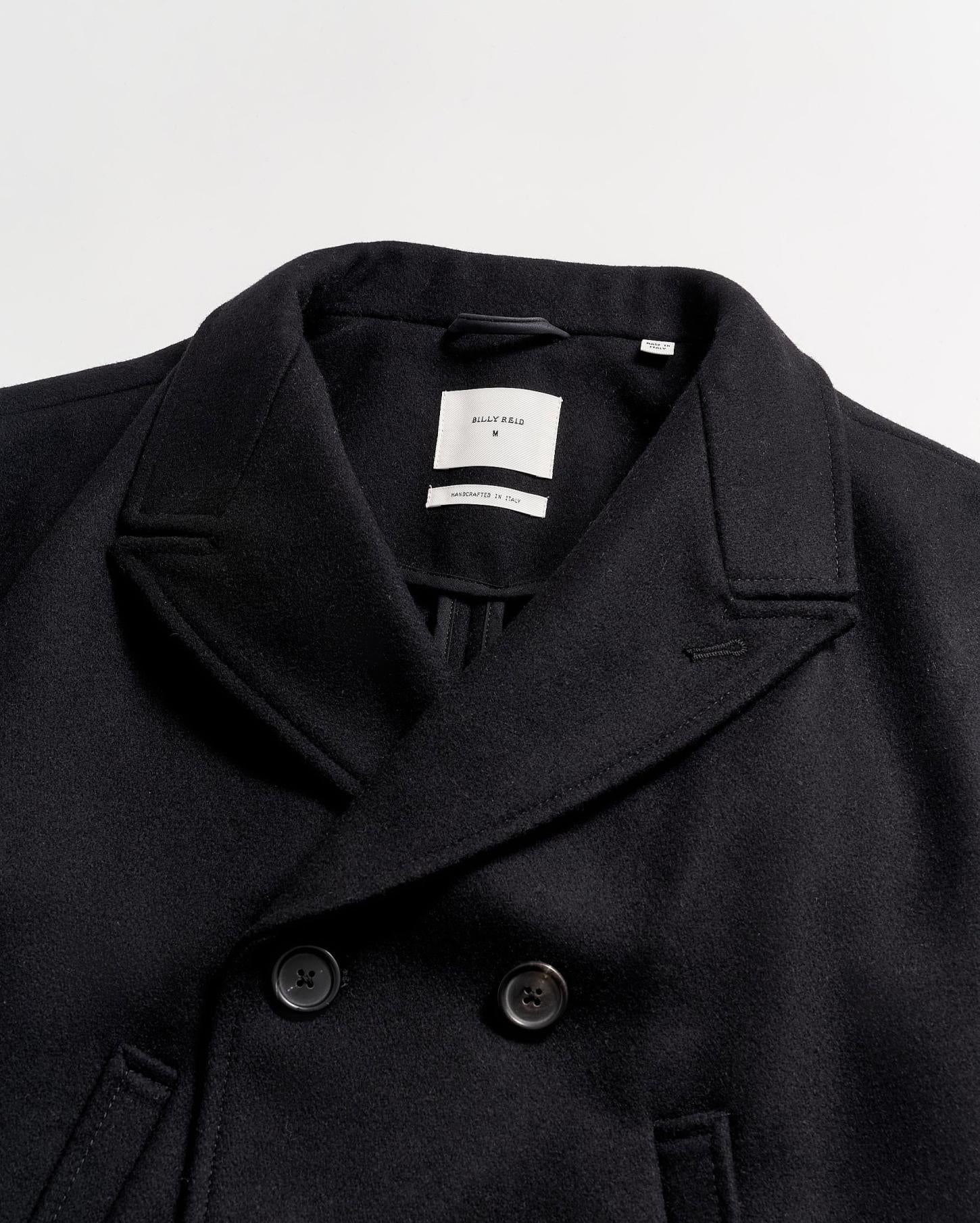 Men Bond Peacoat Black | Billy Reid Jackets &amp; Outerwear