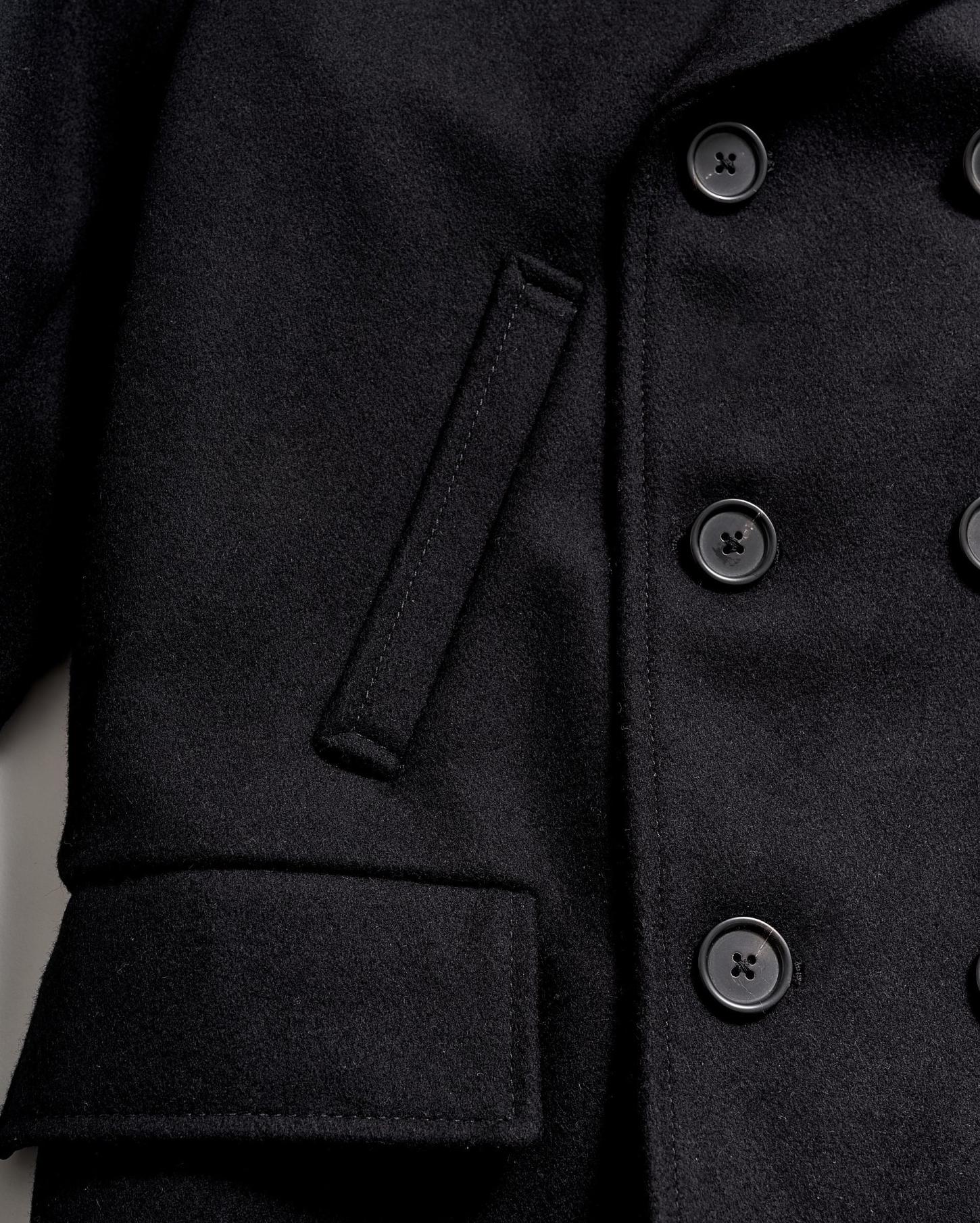 Men Bond Peacoat Black | Billy Reid Jackets &amp; Outerwear