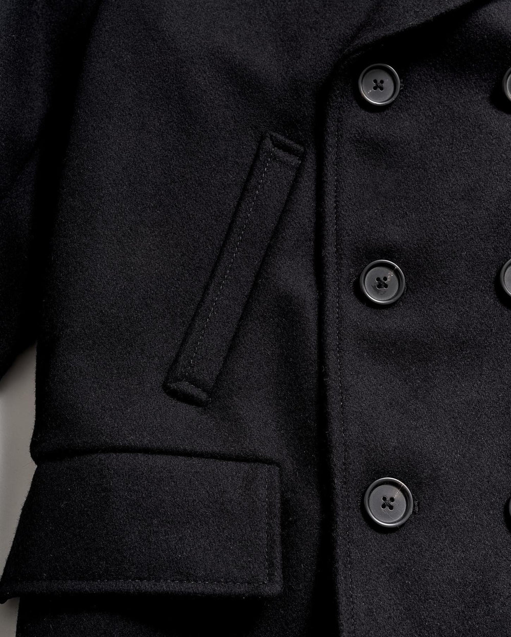 Men Bond Peacoat Black | Billy Reid Jackets &amp; Outerwear
