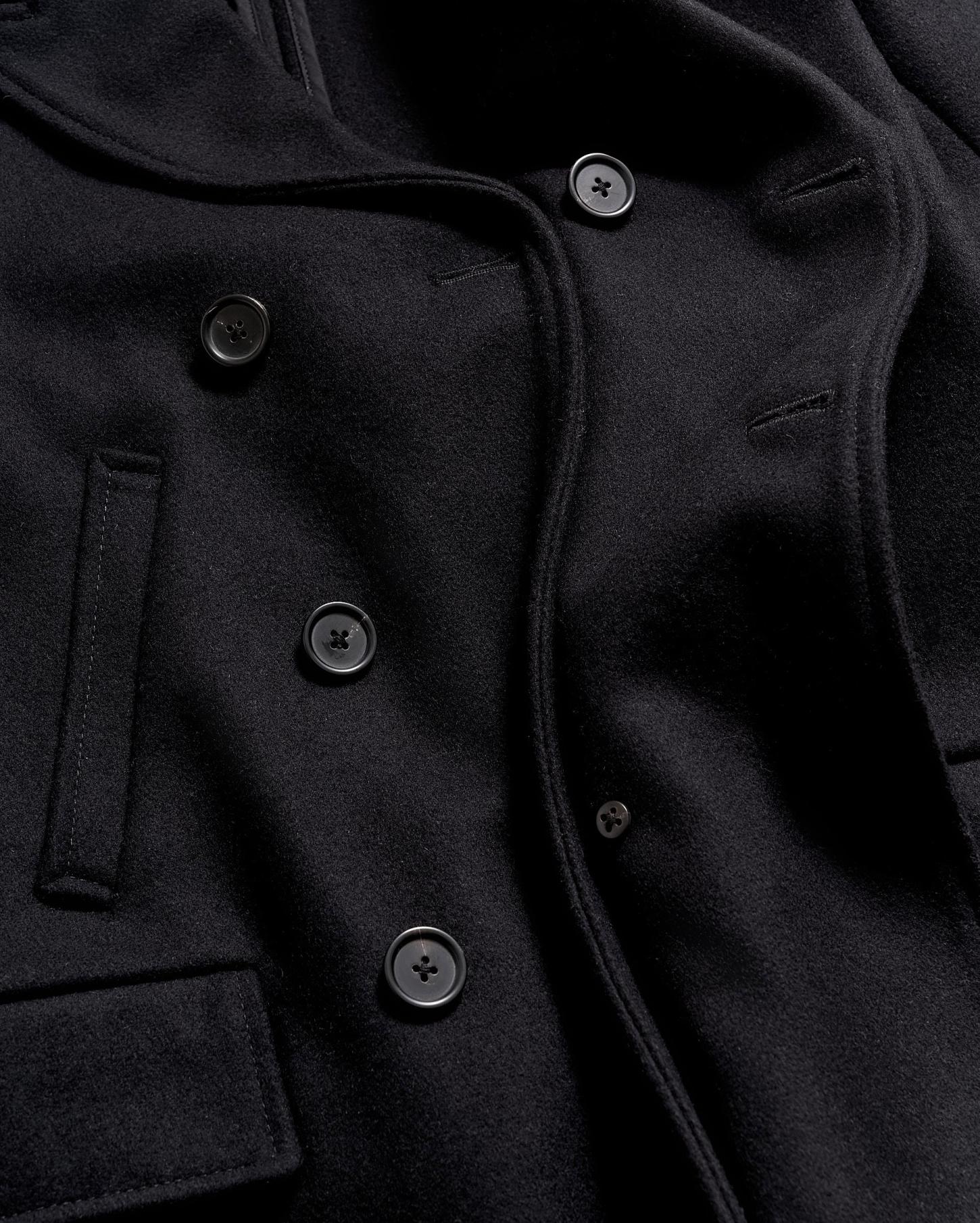 Men Bond Peacoat Black | Billy Reid Jackets &amp; Outerwear