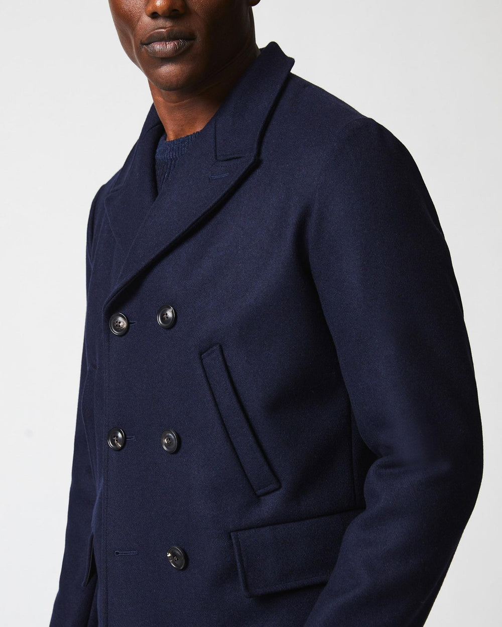 Men Bond Peacoat Navy | Billy Reid Jackets &amp; Outerwear