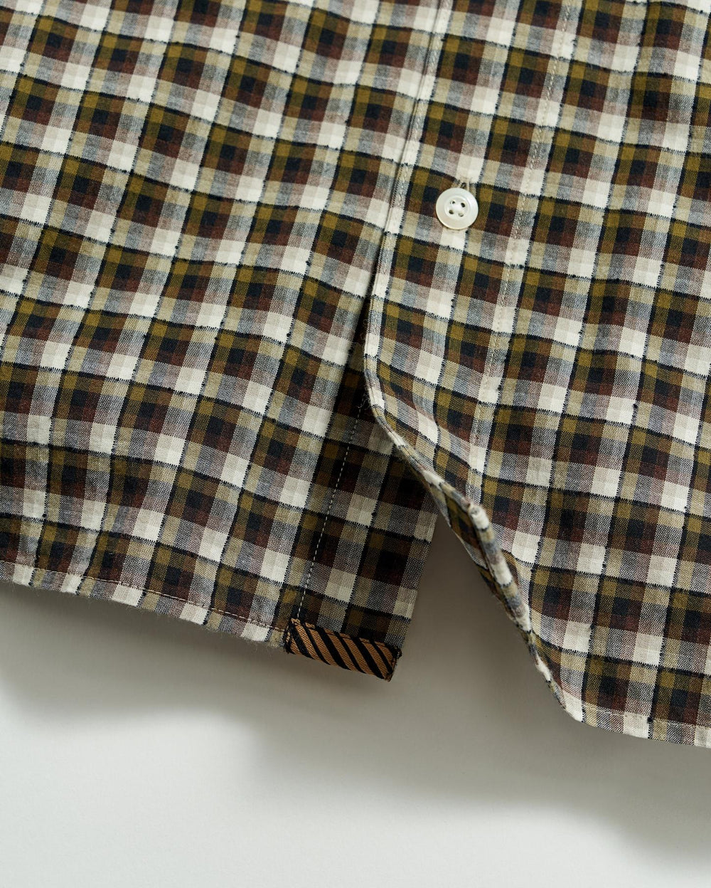 Men Boucle Check Tuscumbia Shirt Green/black | Billy Reid Shirting