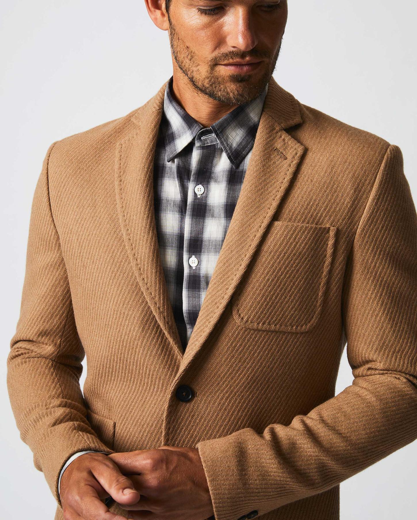 Men Camel Hair Archie Jacket Camel | Billy Reid Suiting
