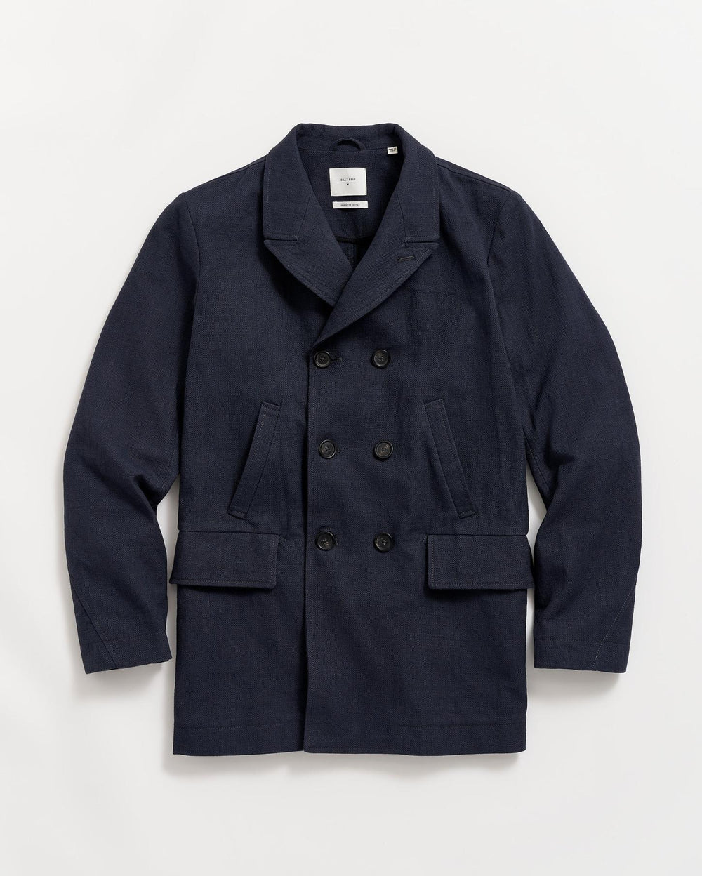 Men Canvas Bond Peacoat Navy | Billy Reid Jackets &amp; Outerwear