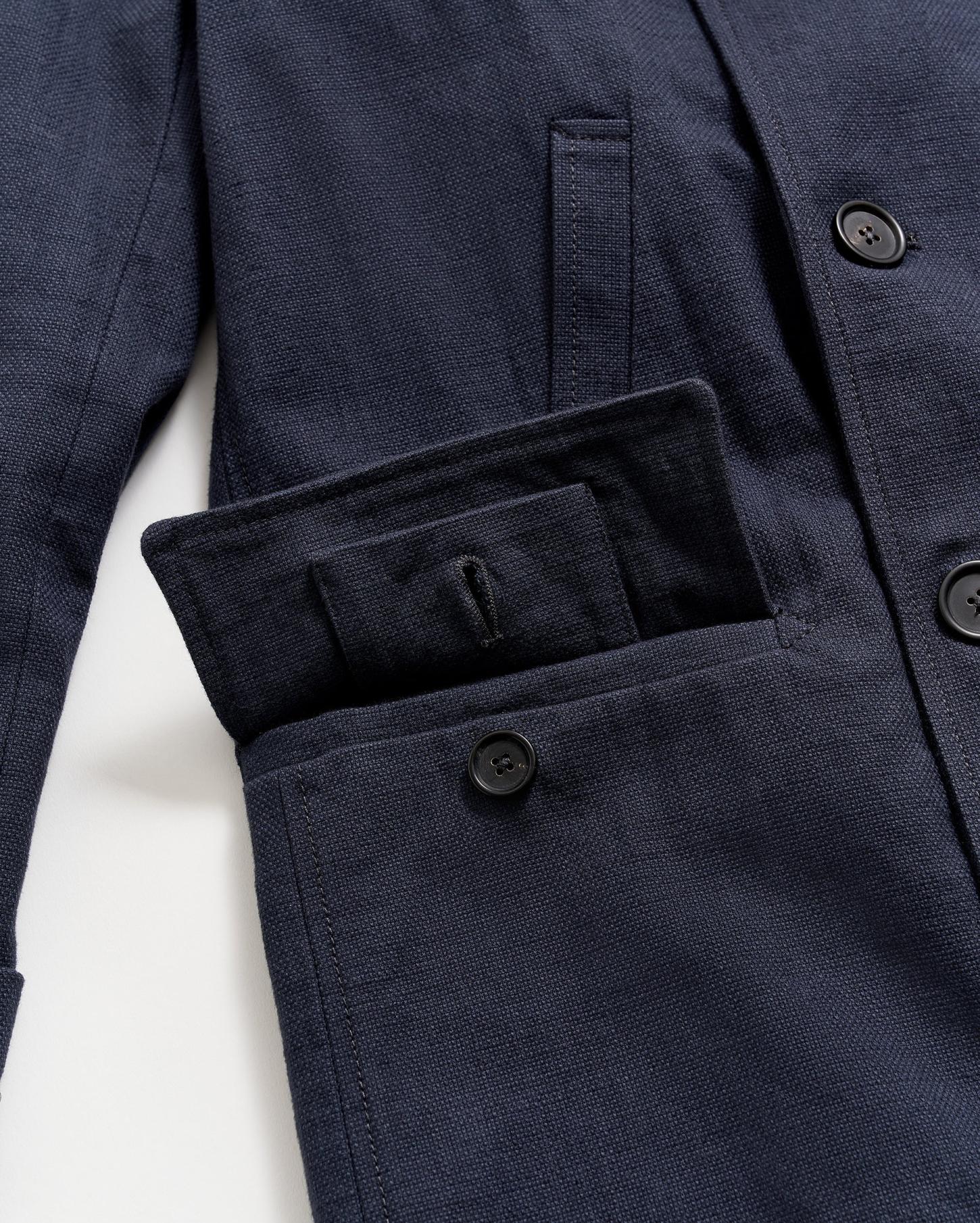 Men Canvas Bond Peacoat Navy | Billy Reid Jackets &amp; Outerwear