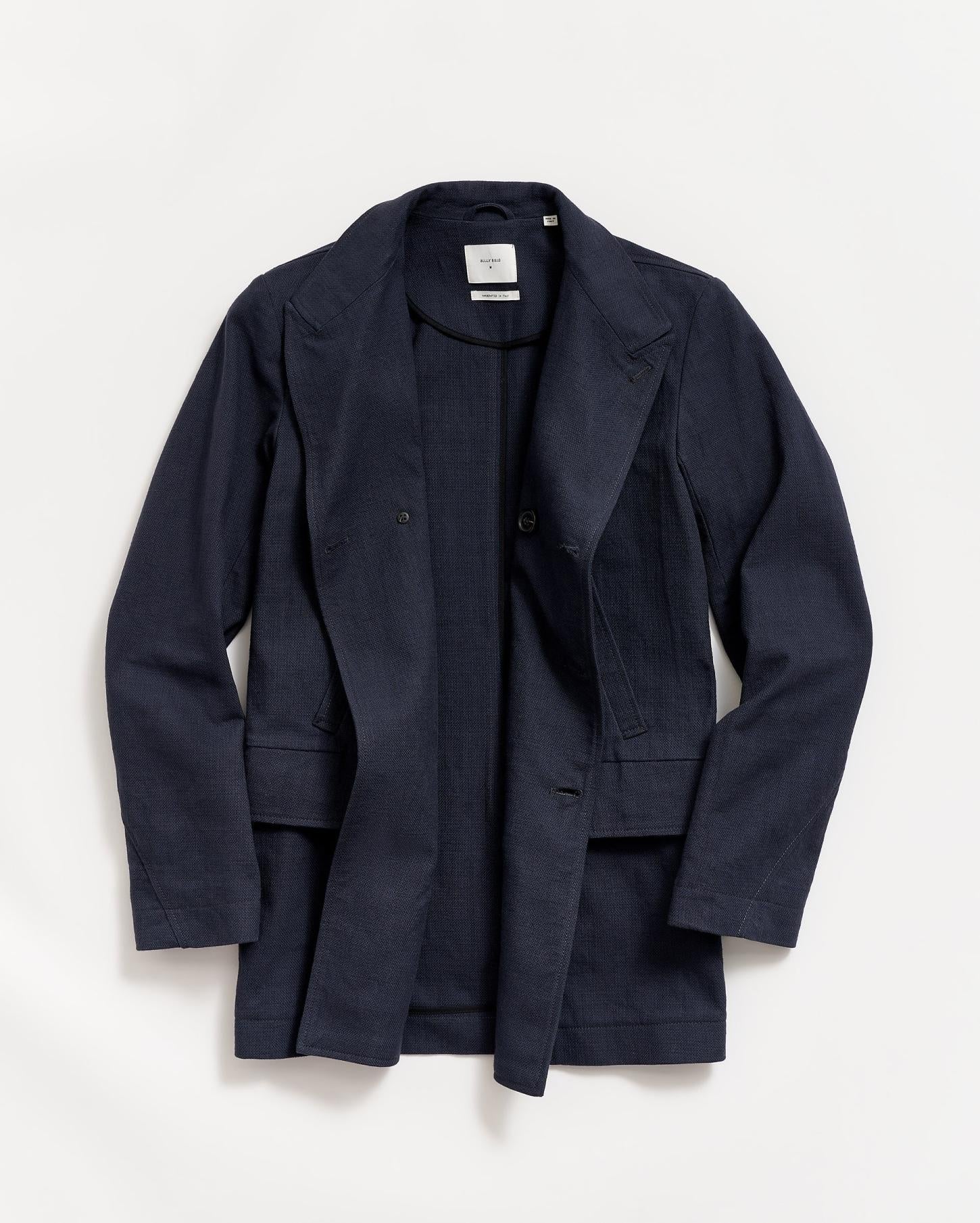 Men Canvas Bond Peacoat Navy | Billy Reid Jackets &amp; Outerwear