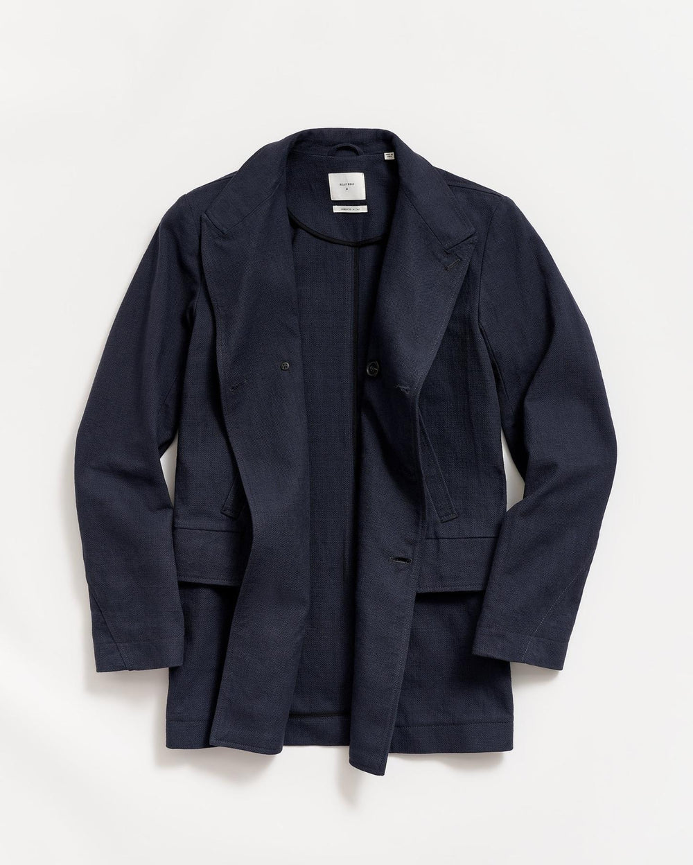 Men Canvas Bond Peacoat Navy | Billy Reid Jackets &amp; Outerwear