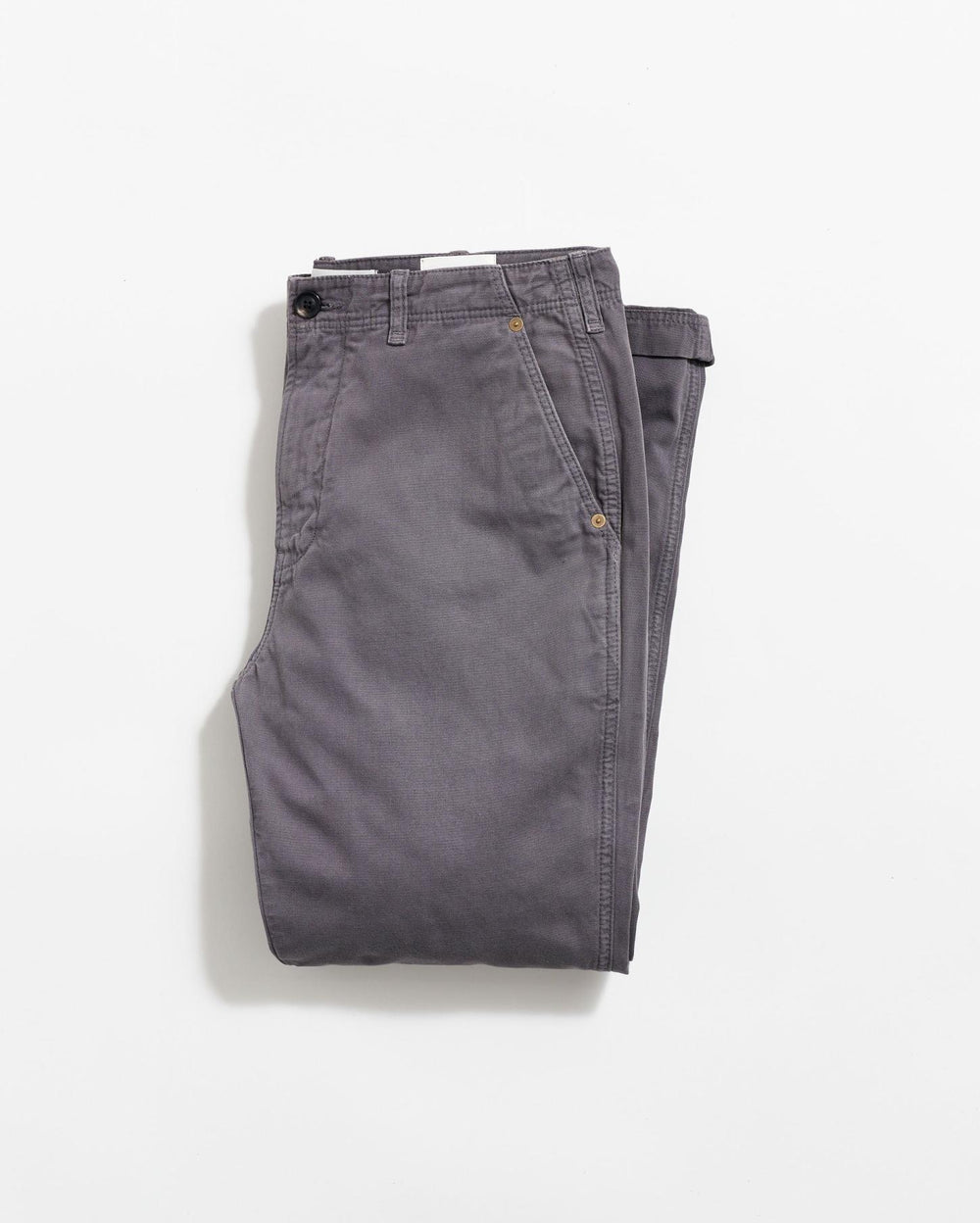Men Canvas Chino Pant Asphalt | Billy Reid Bottoms