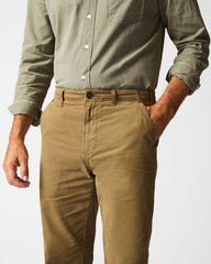Men Canvas Chino Pant Moss Green | Billy Reid Bottoms