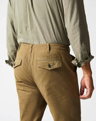 Men Canvas Chino Pant Moss Green | Billy Reid Bottoms
