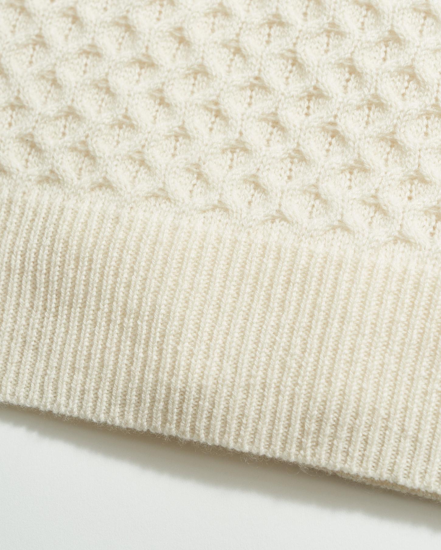 Men Cashmere Honeycomb Turtleneck Natural | Billy Reid Sweaters &amp; Sweatshirts