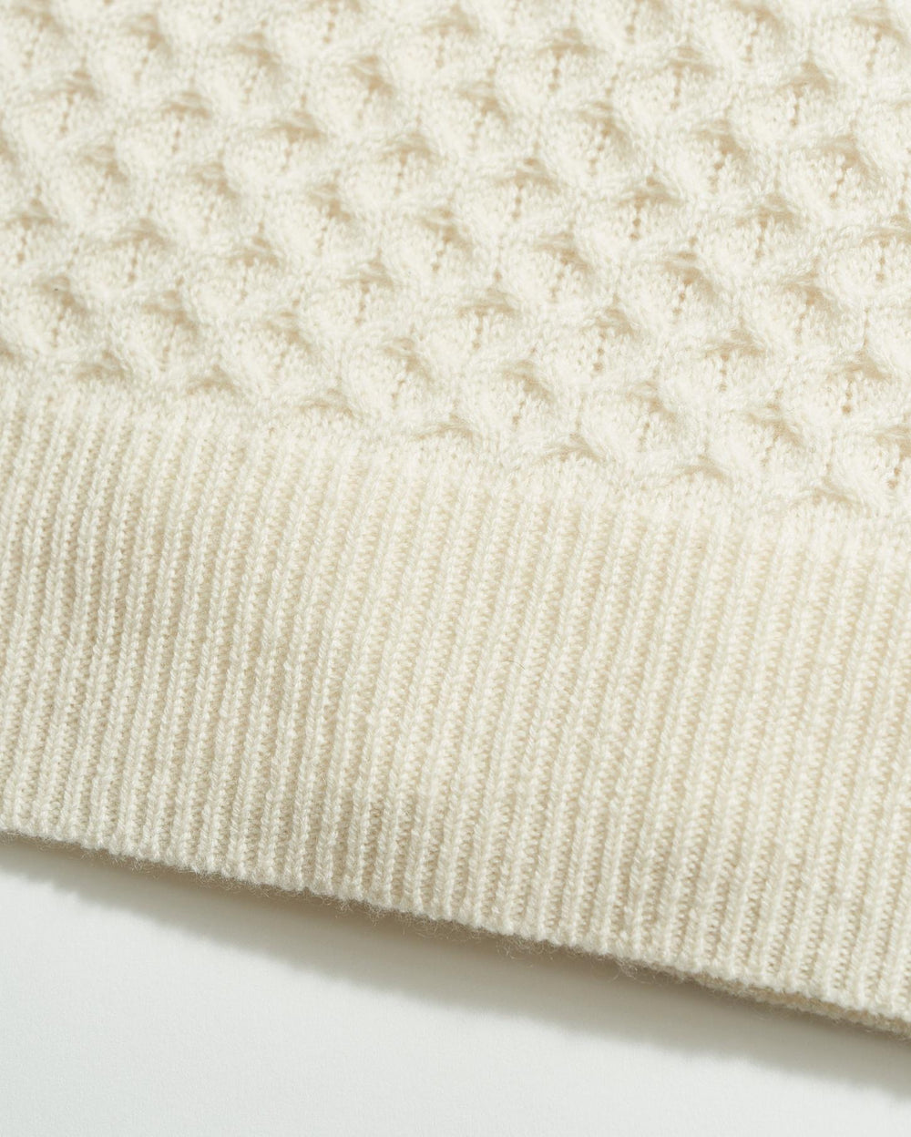 Men Cashmere Honeycomb Turtleneck Natural | Billy Reid Sweaters &amp; Sweatshirts